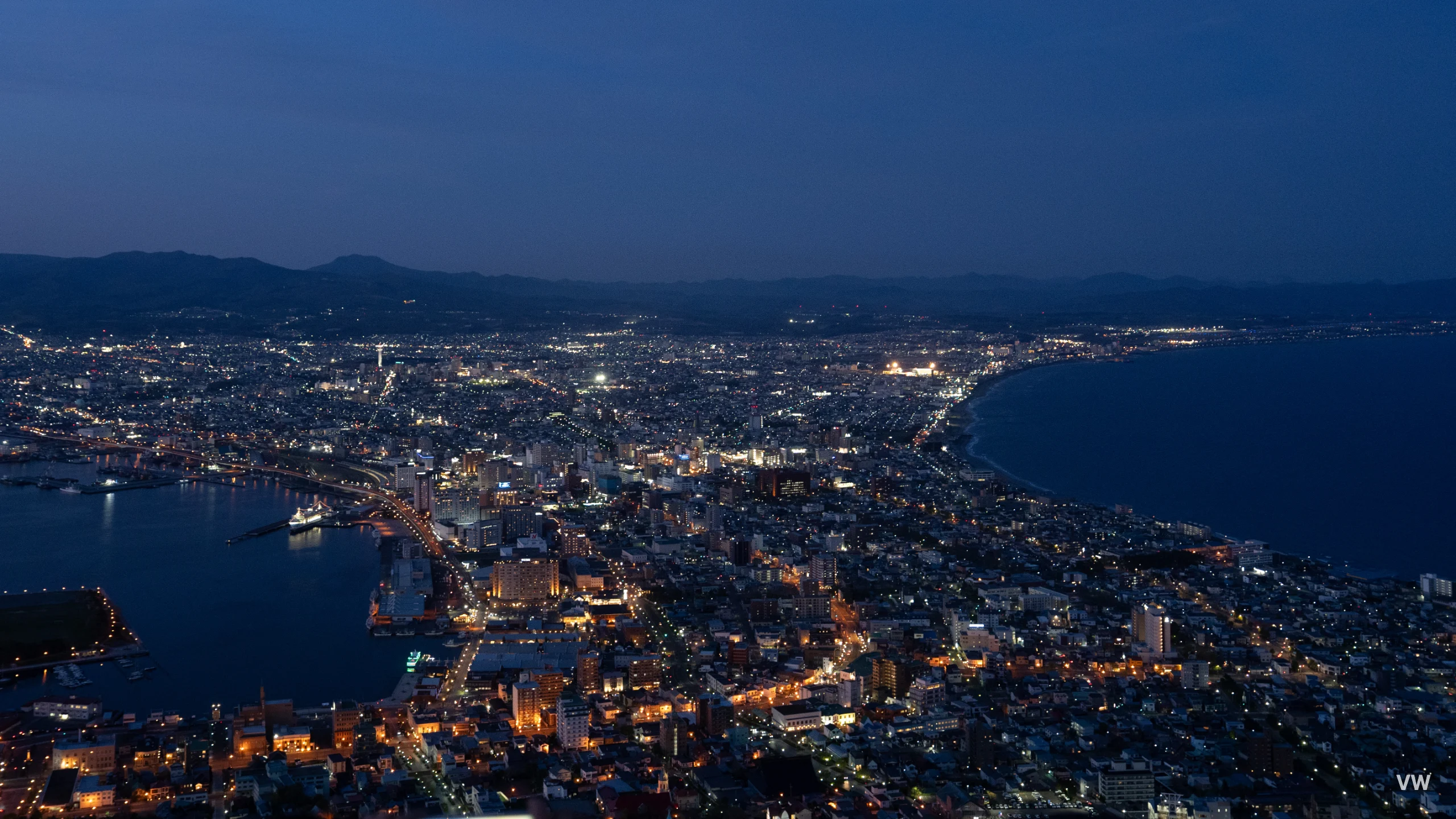 函馆山百万夜景