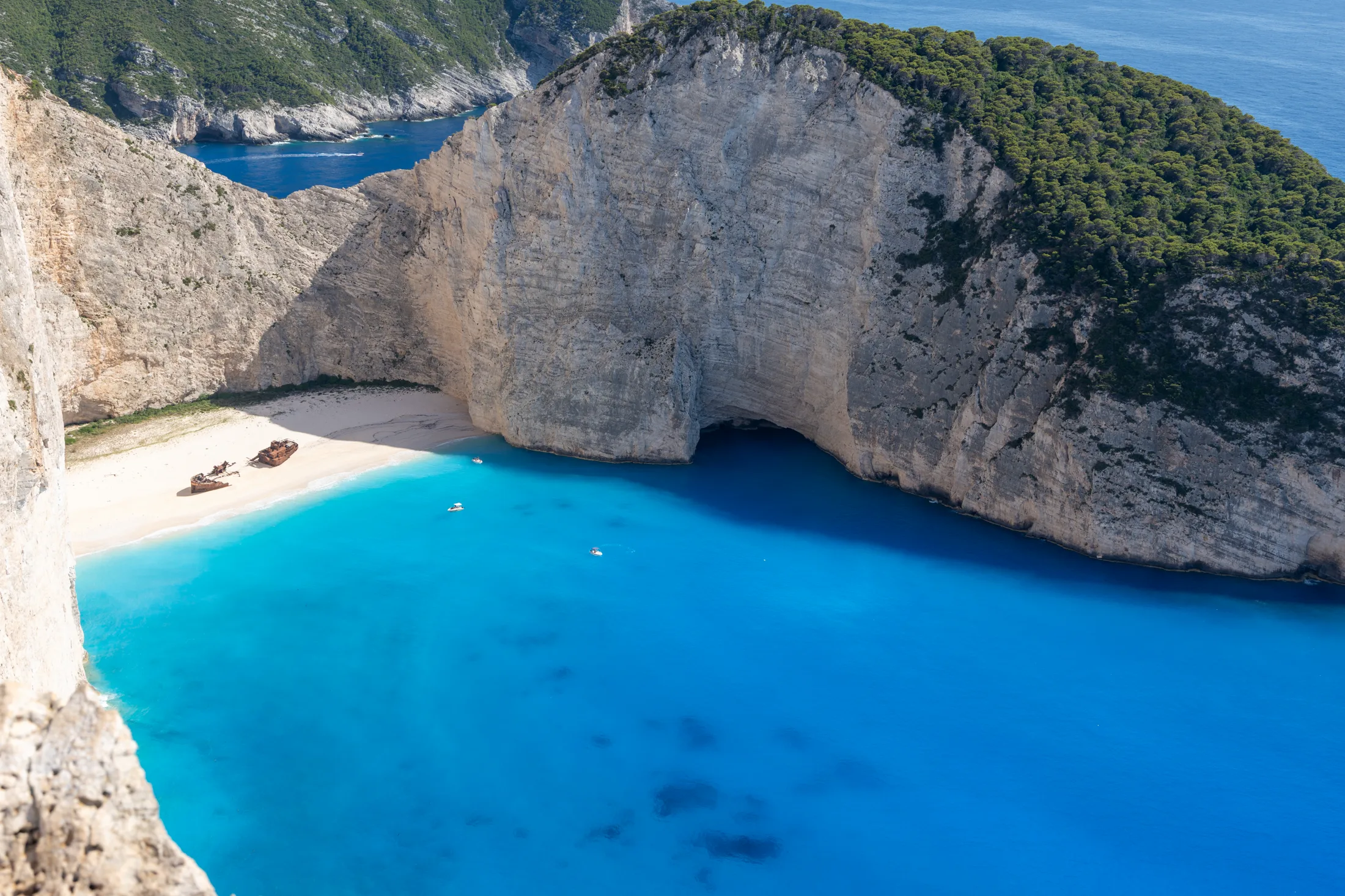 Navagio from above